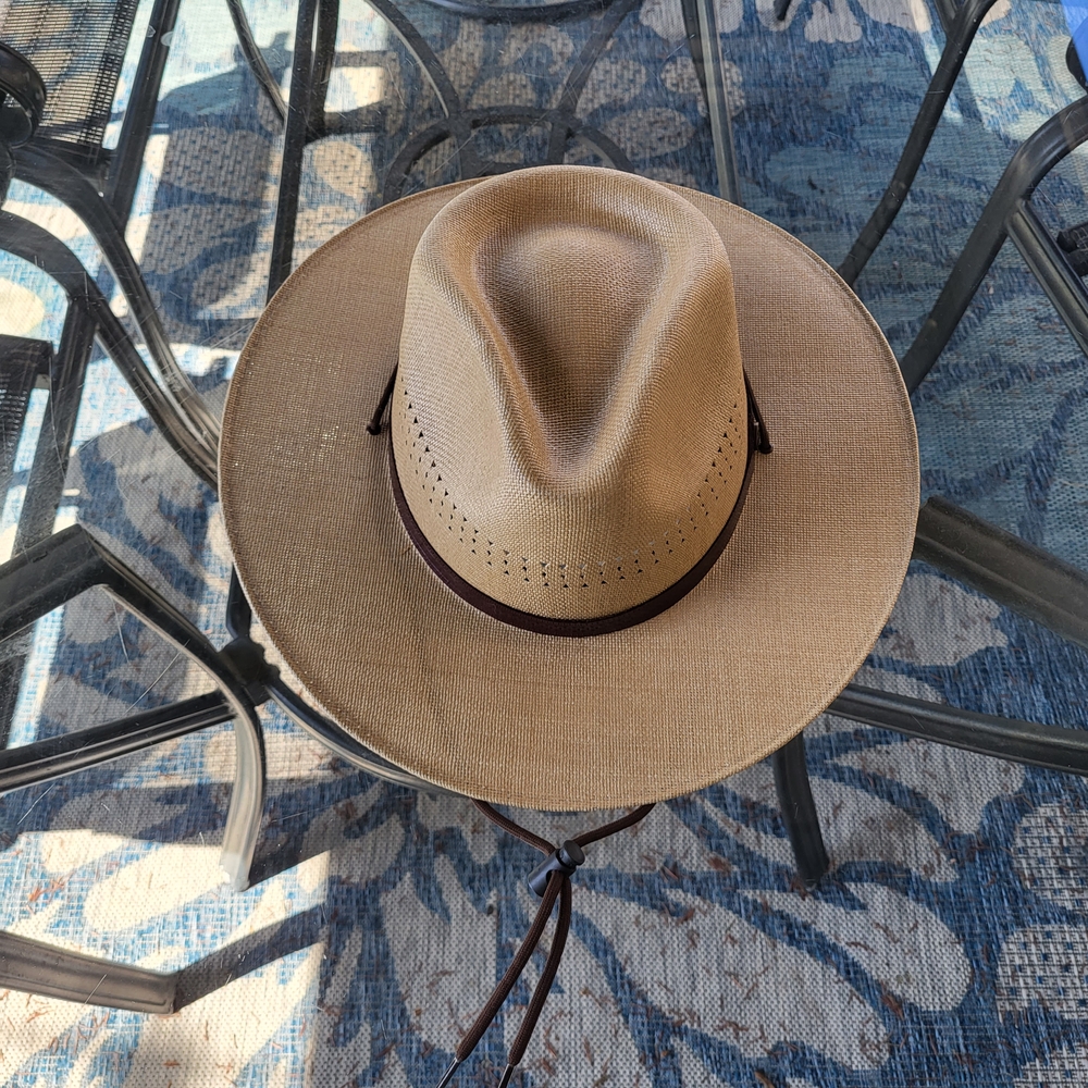 American Hat Makers Barcelona Wide Brim Fedora Hat, Size 3XL XXXL 64cm